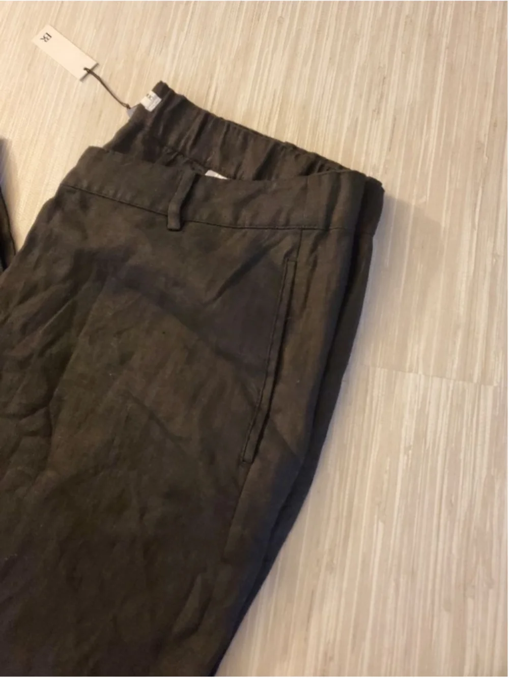 Banana Republic Everyday Wide Leg 100% Linen Pants Black XL NWT $140